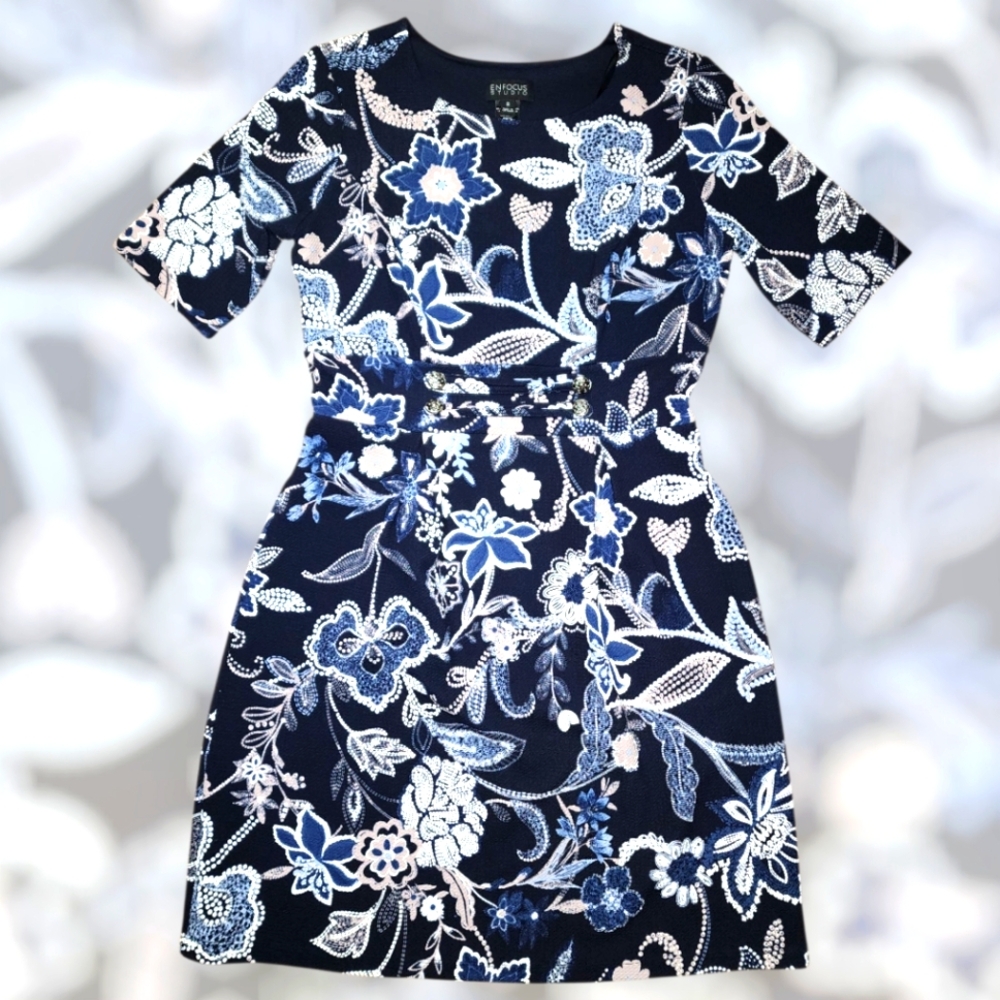 Enfocus Studio Floral Dress – Size 8